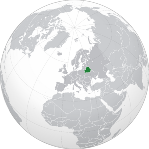 Белоруссия на карте мира