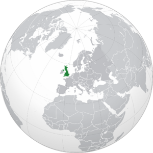 Великобритания на карте мира