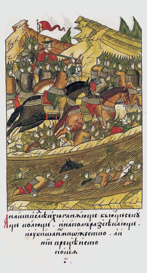 Facial Chronicle - b.09, p.302 - Battle of the Vozha River (1378).png
