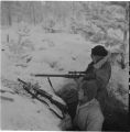 Финский пункт прослушивания в районе Мааселькя, декабрь 1941 год.