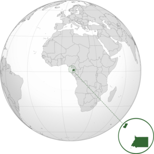Экваториальная Гвинея на карте мира