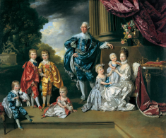 Георг III, королева Шарлотта и их шестеро старших детей, 1770