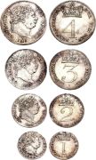 Серебряные монеты с профилем Георга III, 1818