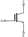 Условное графическое изображение транзистора IGBT