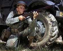 Пехотинец в 1942 году с M1 Garand, Форт-Нокс, Кентукки.