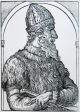 «Альбус рекс» Иван III Русский (Великий) (1440—1505). А. Теве. Гравюра из книги «Космография». 1575.