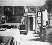 Кабинет Николая Карамзина в усадьбе Остафьево. Около 1910