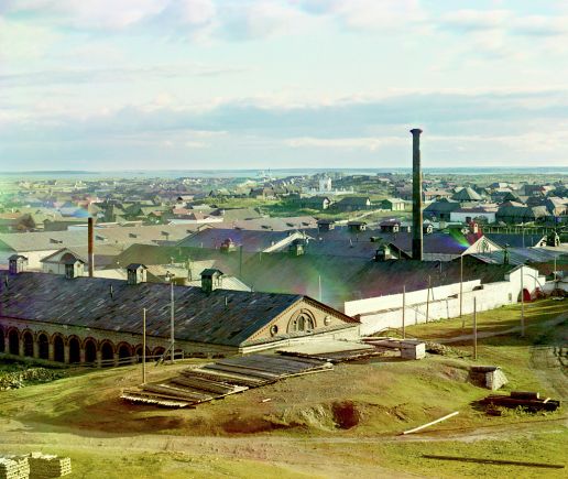 Фото Калинского чугунолитейного завода С. М. Прокудина-Горского, 1910 год, Челябинская область