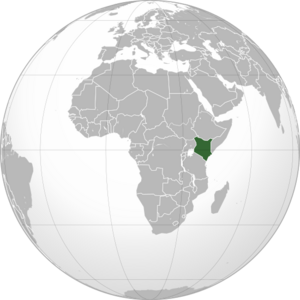 Кения на карте мира