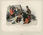 Министерство атаковано холерой, Франция. Литография
