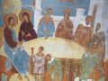 Свадьба в Кане, фреска из церкви Рождества Богородицы работы Дионисия в Ферапонтове