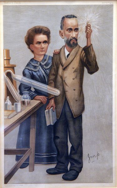 Файл:Lithograph of the Curies.jpg