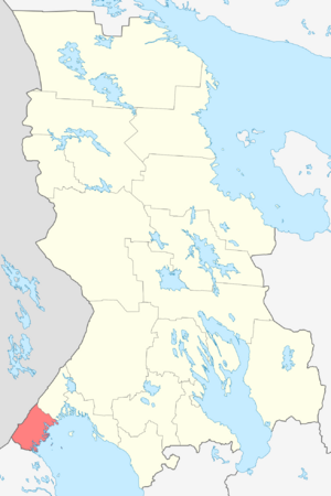 Лахденпохский район на карте
