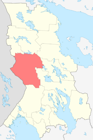 Муезерский район на карте