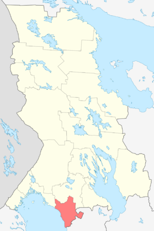 Олонецкий район на карте