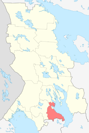 Прионежский район на карте