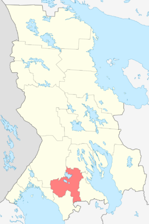 Пряжинский район на карте