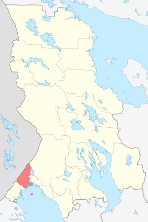 Сортавальский район на карте