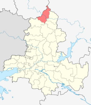 Верхнедонской район на карте