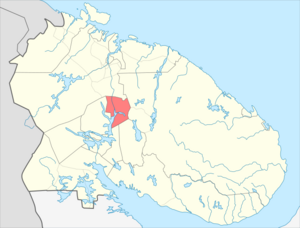 Оленегорск (муниципальный округ) на карте