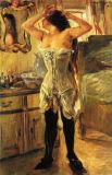 «В корсете». Ловис Коринт, 1910 год