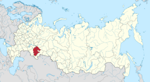 Республика Башкортостан на карте