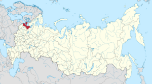 Ленинградская область на карте