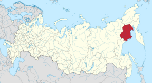 Магаданская область на карте