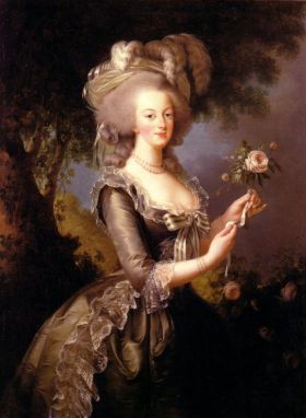 Мария-Антуанетта с розой, Элизабет Виже-Лебрен, 1783.