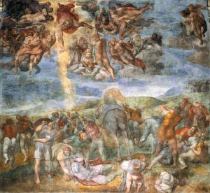 Обращение Савла. 1542—1545, фреска. Капелла Паолина, Ватикан
