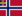 Флаг Норвегии со значком унии
