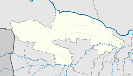 Outline map of Groznensky District (with position on the map of Chechnya).svg
