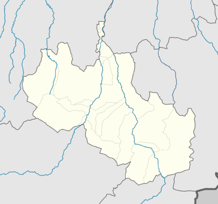 Outline map of Shatoysky District on the map of Chechnya.svg