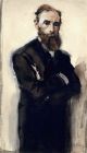 Этюд для неосуществленного портрета Павла Третьякова, Валентин Серов 1899
