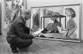 Картина "Интерьер с рисунком девушки" 1935 года на выставке Пикассо в Stedelijk Museum, (фото 1965 г.)