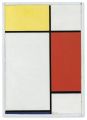 Пит Мондриан, "Композиция №11 с жёлтым, красным и синим", 1940 (неопластицизм)