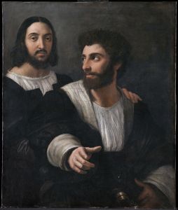 Портрет художника с другом, 1500-1525, 99х83 см., холст, масло. Лувр, Париж