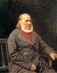 Портрет С.Т. Аксакова работы И.Н. Крамского