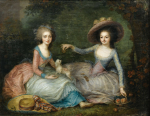 Портрет двух леди, Марии-Антунетты и мадам де Ламбаль, около 1770 года