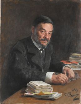 И. Е. Репин. Портрет И. М. Сеченова, русского физиолога. Масло, холст, 1889 год. Третьяковская галерея, Москва