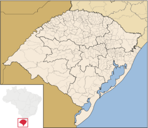 Сантиагу (Риу-Гранди-ду-Сул) на карте