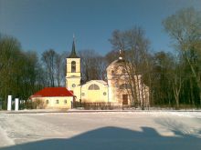 Храм Спаса Преображения (построен в 1808 году) зимой (январь 2009 года)