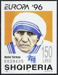 Stamp of Albania - 1998 - Colnect 370749 - Mother Teresa overprinted.jpeg
