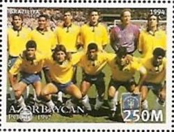 Stamp of Azerbaijan - 1997 - Colnect 1015986 - Brazil football team 1994.jpeg