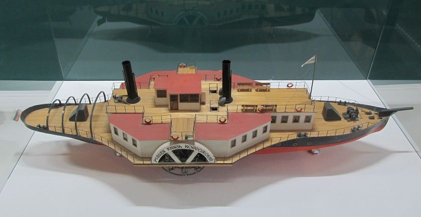 Крупнейший буксирный пароход «Редедя князь Касожский» (модель) со сварным корпусом, 1889 (Мотовилихинский пушечный завод)