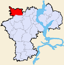 Сурский район на карте Ульяновской области