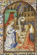 Благовещение - Гавриил объявляет Марии о рождении Христа - Часослов Симона де Вари