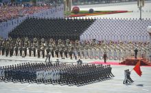 Военный парад в Пекине в честь окончания Второй мировой войны. 3 сентября 2015 года