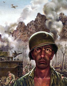 Картина «Взгляд на две тысячи ярдов». Томас Ли, 1944