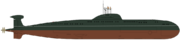 Силуэт подводной лодки проекта «Щука-III»